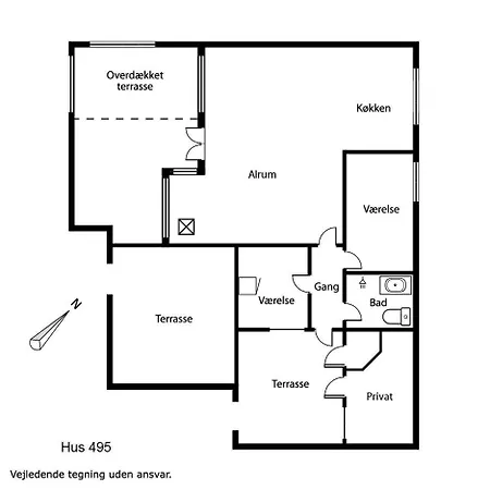 Ferienhaus Beliggende I Rolige Omgivelser Sj495